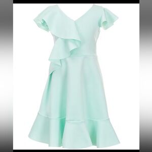 NWT Bonnie Jean Girls/Kids Flutter
Sleeve Skater Dress Short Sleeve Size 10 Aqua